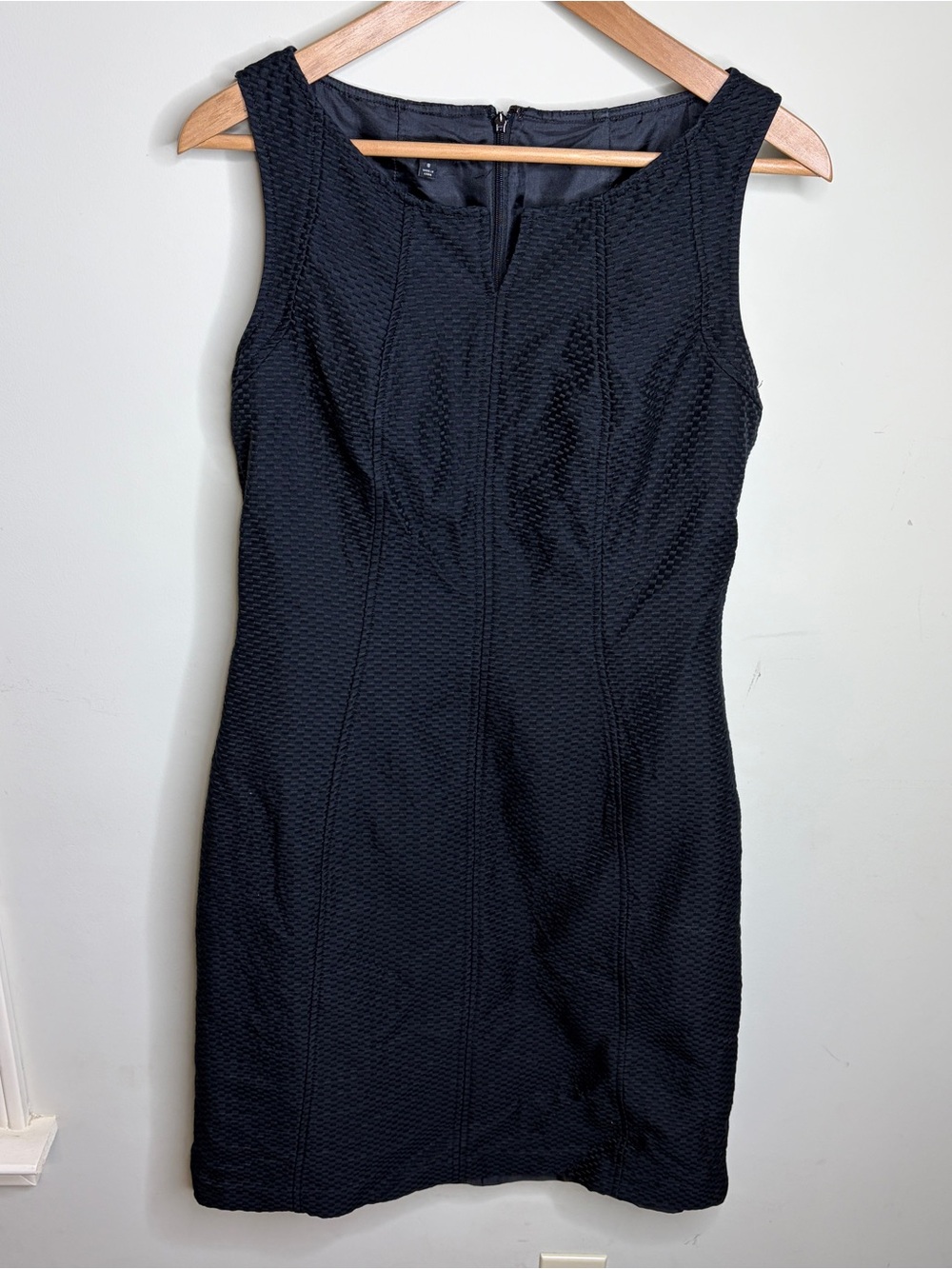 Talbots Classic Black Sleeveless Shift Dress Size 8